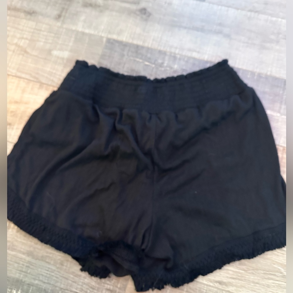 Brand new black fringe shorts